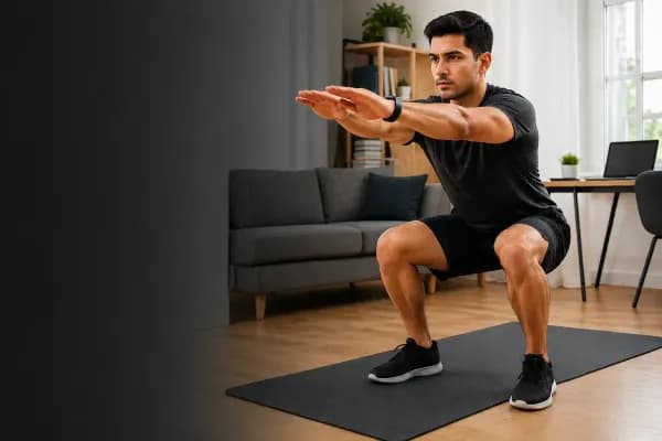 Lunges workout at home for leg strength and balance without equipment
