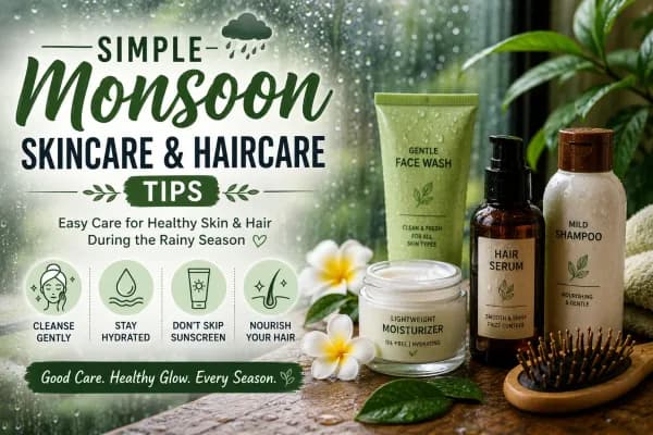 Simple Monsoon Skincare and Haircare Tips